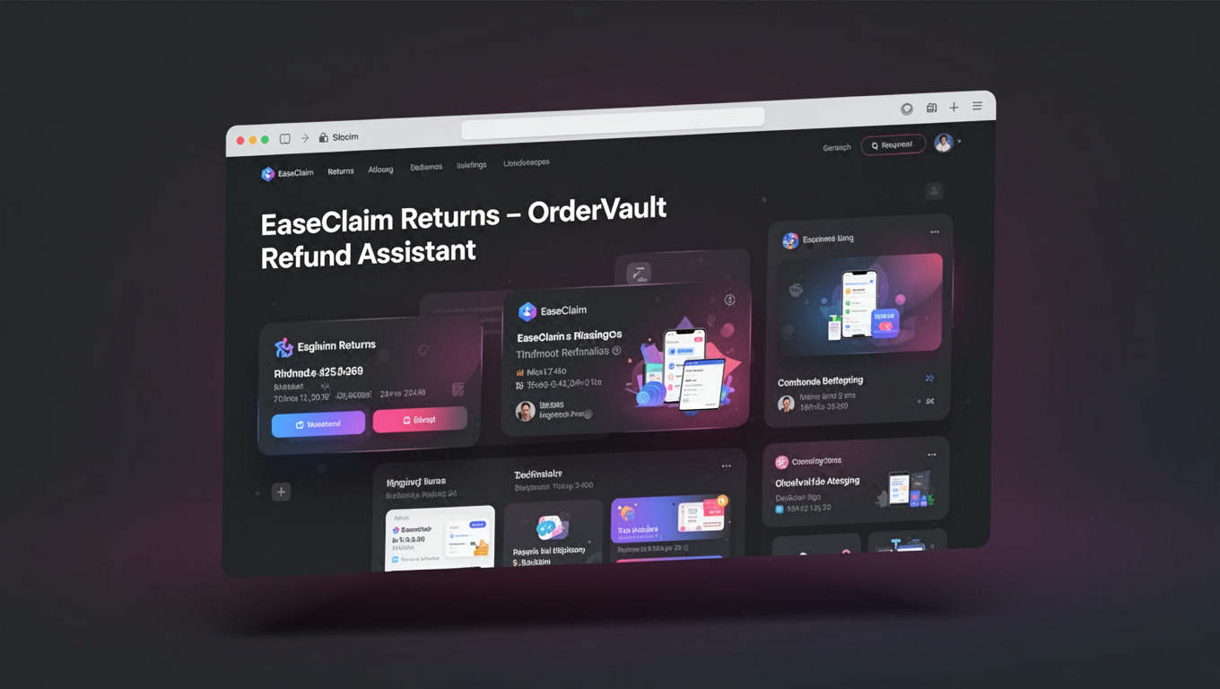 Preview of EaseClaim Returns – OrderVault Refund Assistant