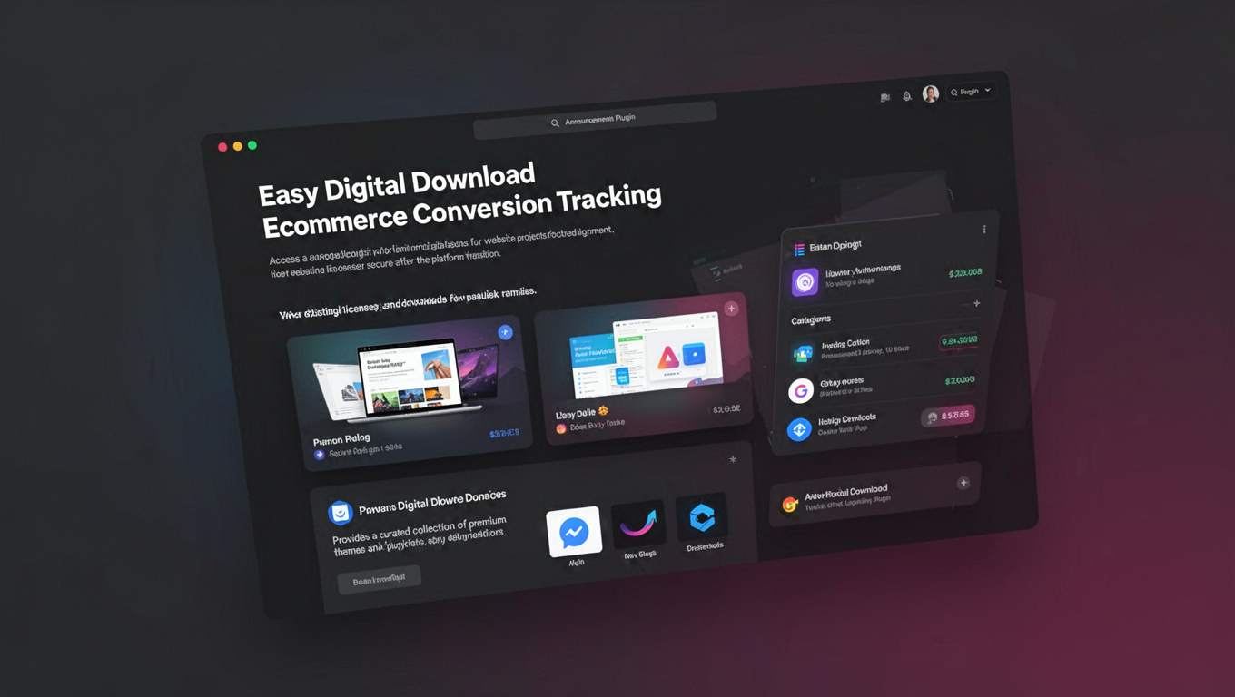 Preview of Easy Digital Download Ecommerce Conversion Tracking