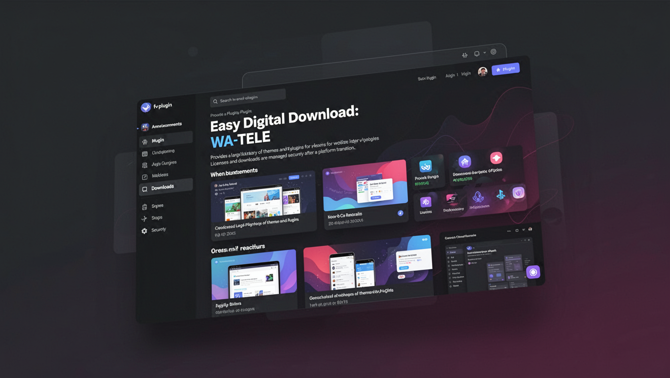 Preview of Easy Digital Download: WA-TELE