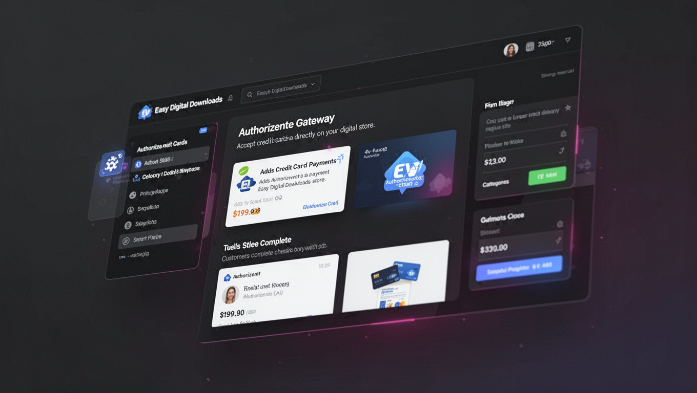 Preview of Easy Digital Downloads - Authorize.net Gateway