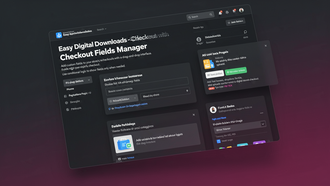 Preview of Easy Digital Downloads - Checkout Fields Manager