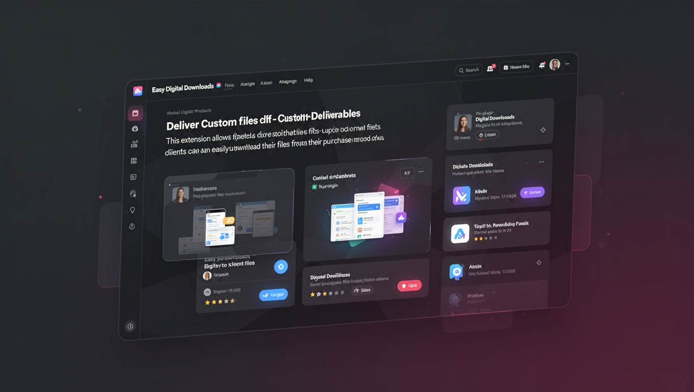Preview of Easy Digital Downloads - Custom Deliverables