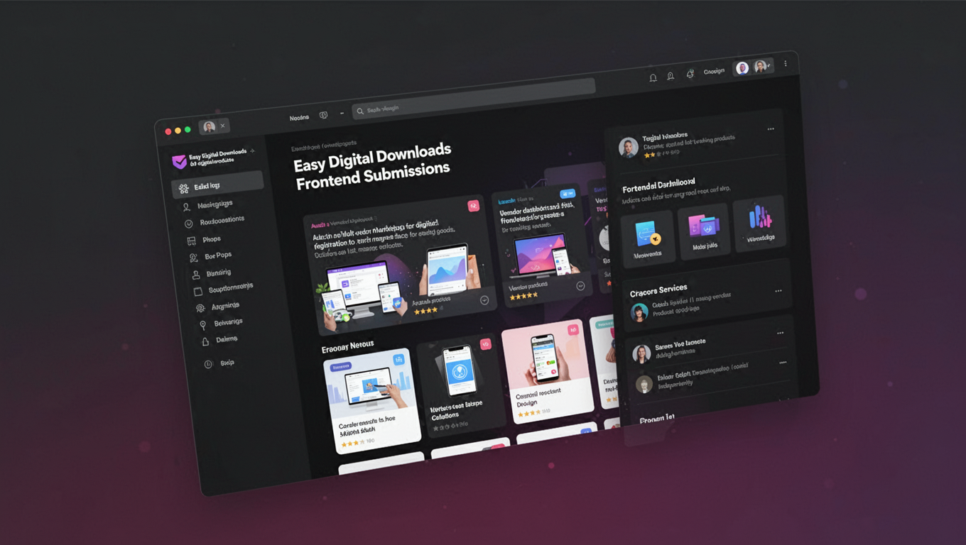 Preview of Easy Digital Downloads - Frontend Submissions