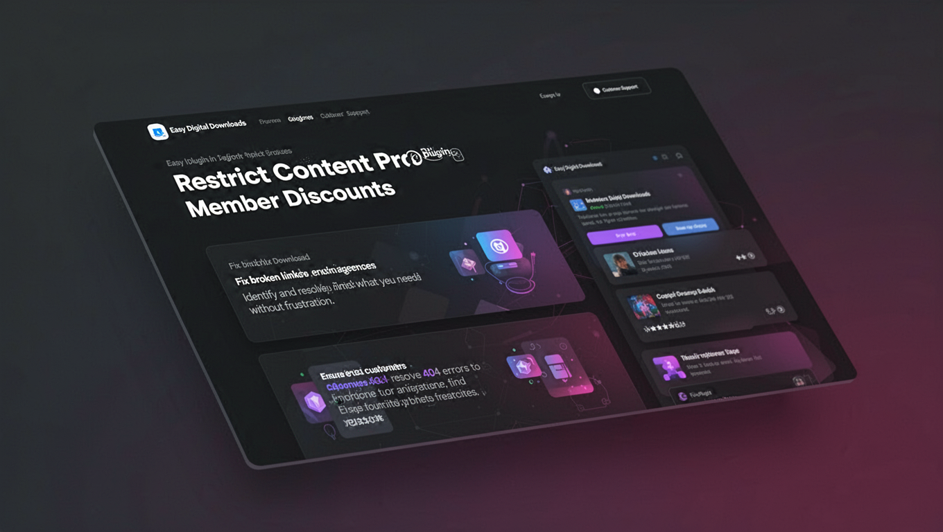 Preview of Easy Digital Downloads - Restrict Content Pro Member Discounts