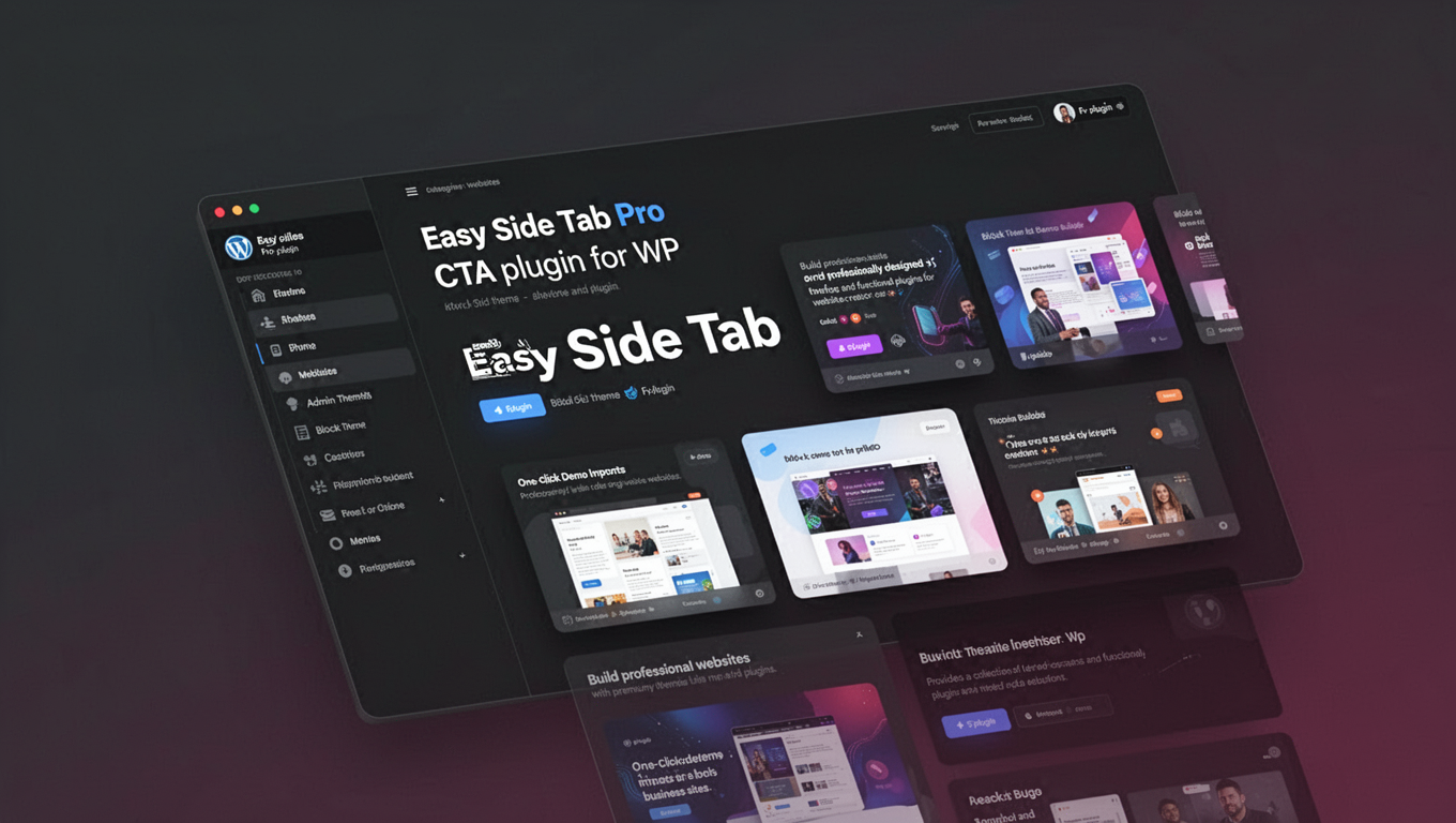 Preview of Easy Side Tab Pro - CTA plugin for WP