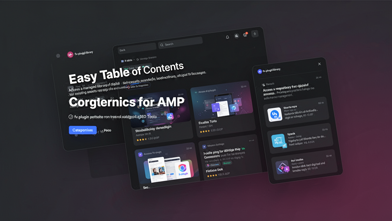 Preview of Easy Table of Contents for AMP