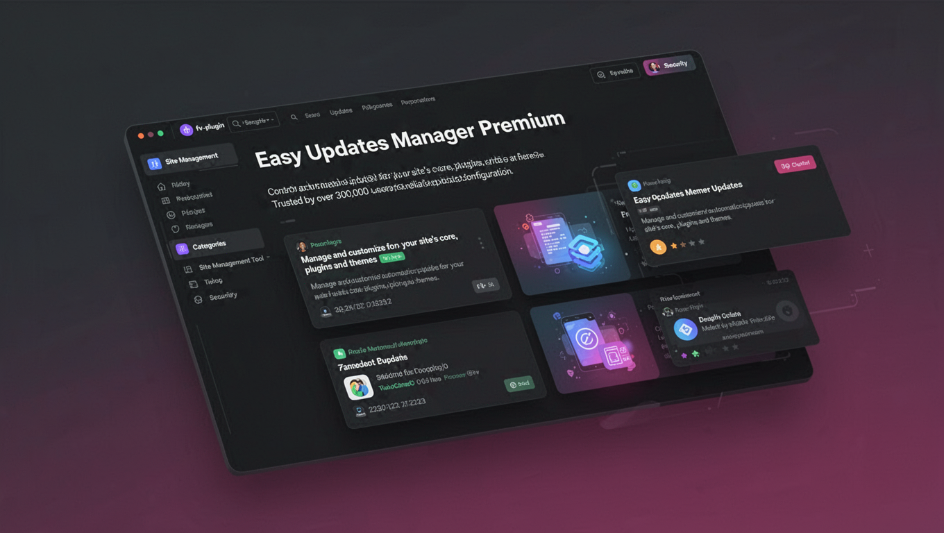 Preview of Easy Updates Manager Premium