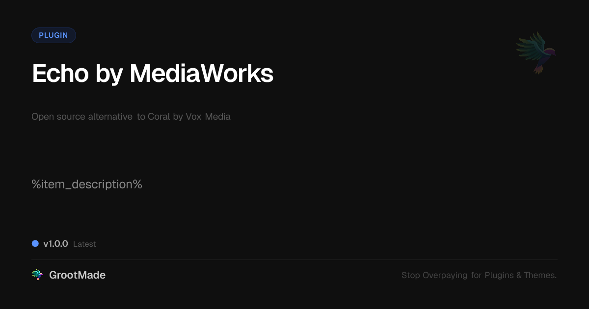 Preview of Echo by MediaWorks
