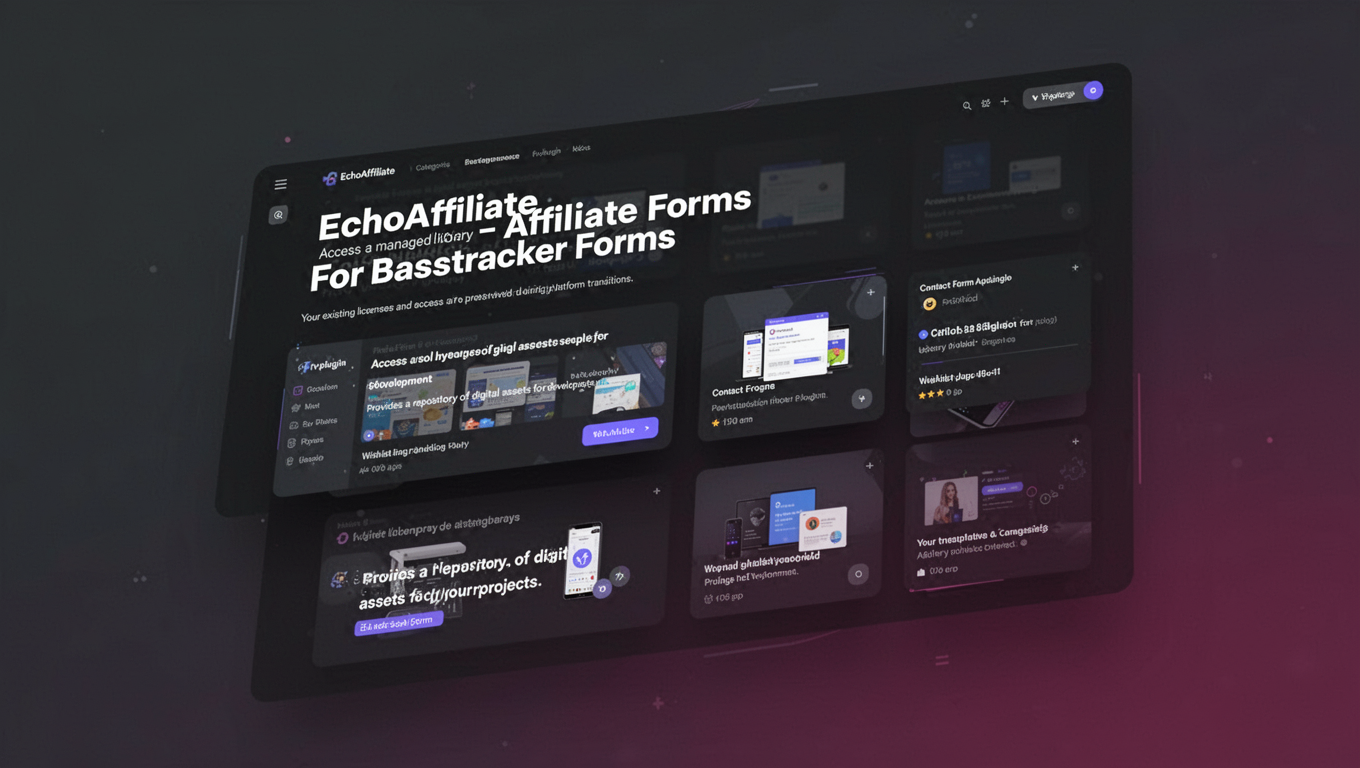 Preview of EchoAffiliate - Affiliate Forms For Basstracker Forms