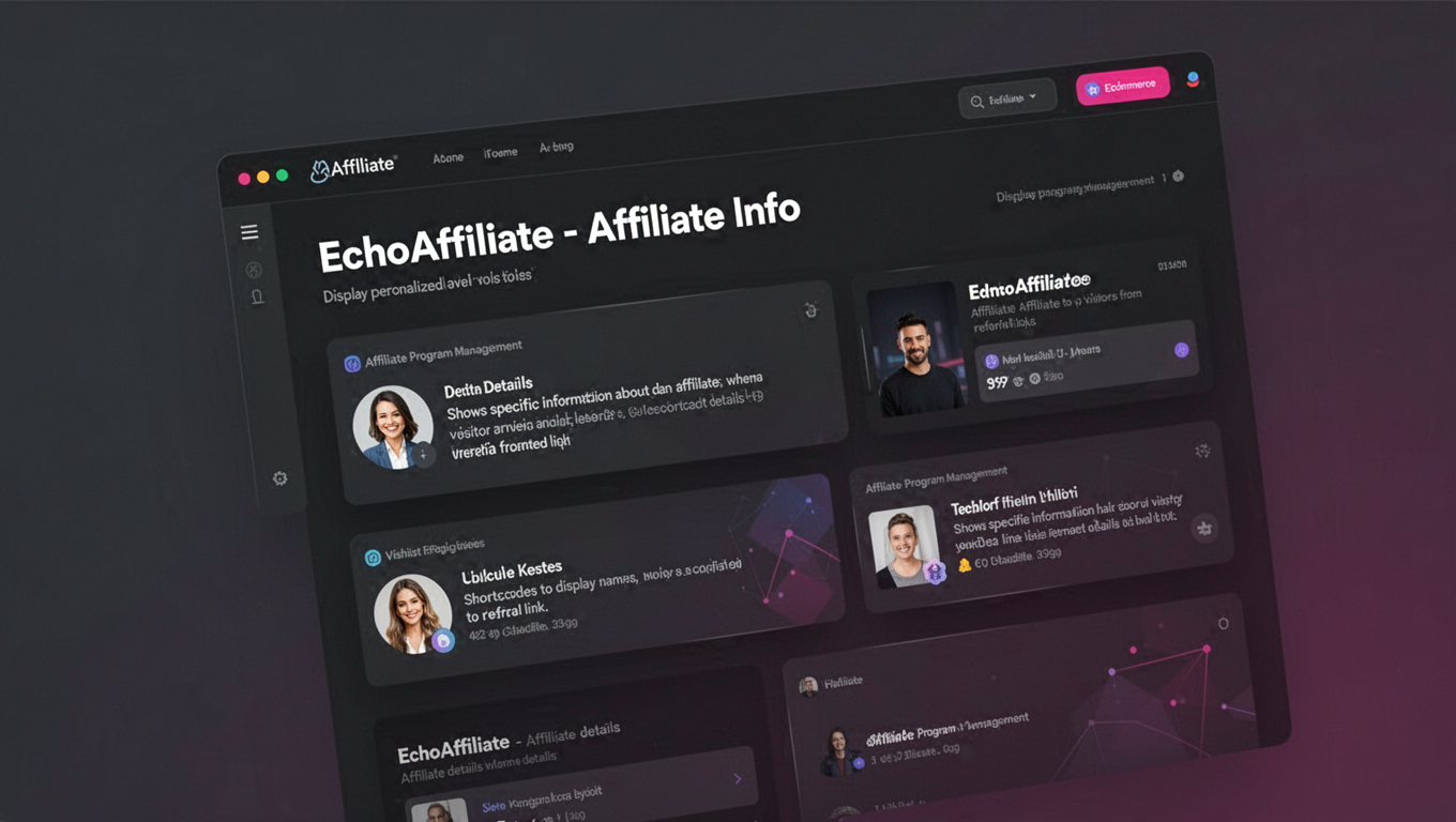 Preview of EchoAffiliate - Affiliate Info