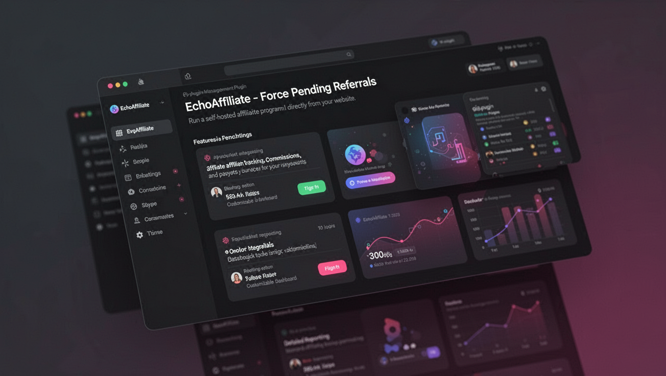 Preview of EchoAffiliate - Force Pending Referrals
