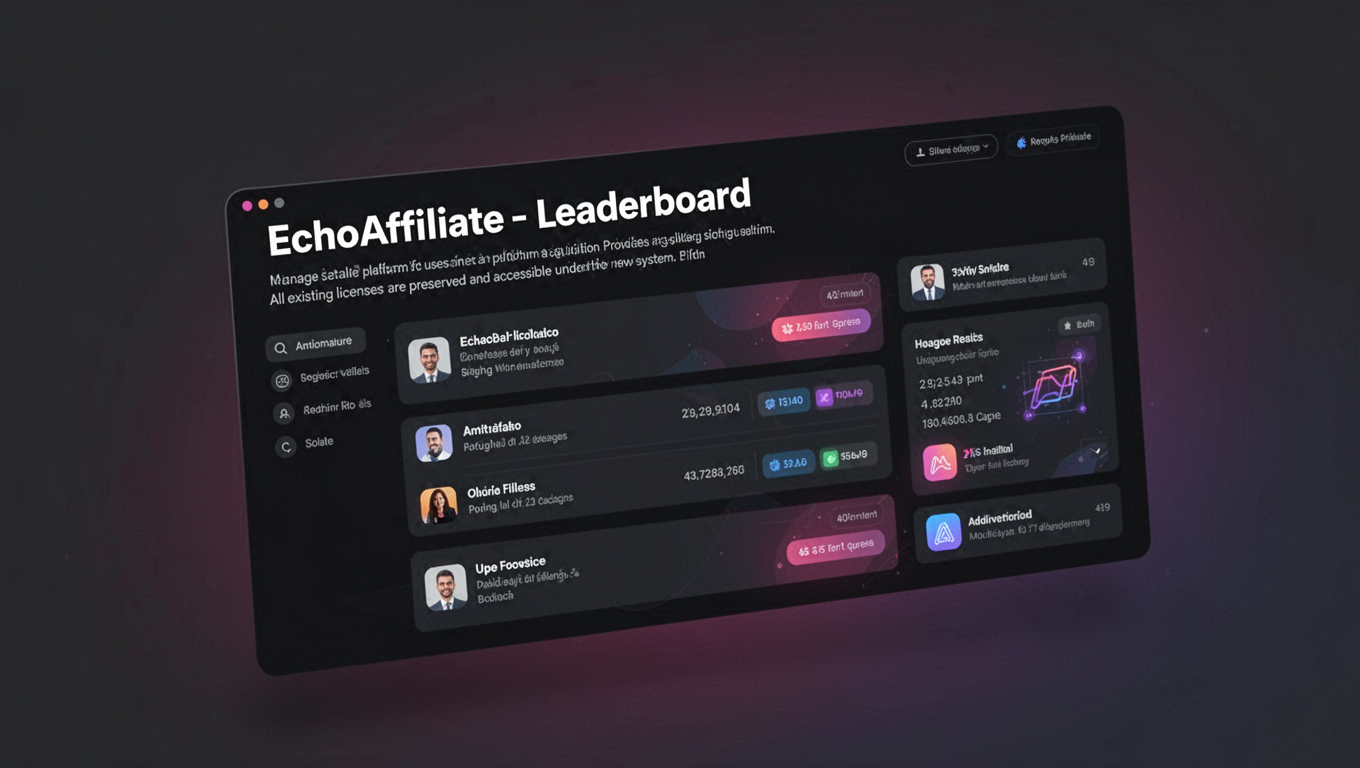 Preview of EchoAffiliate - Leaderboard