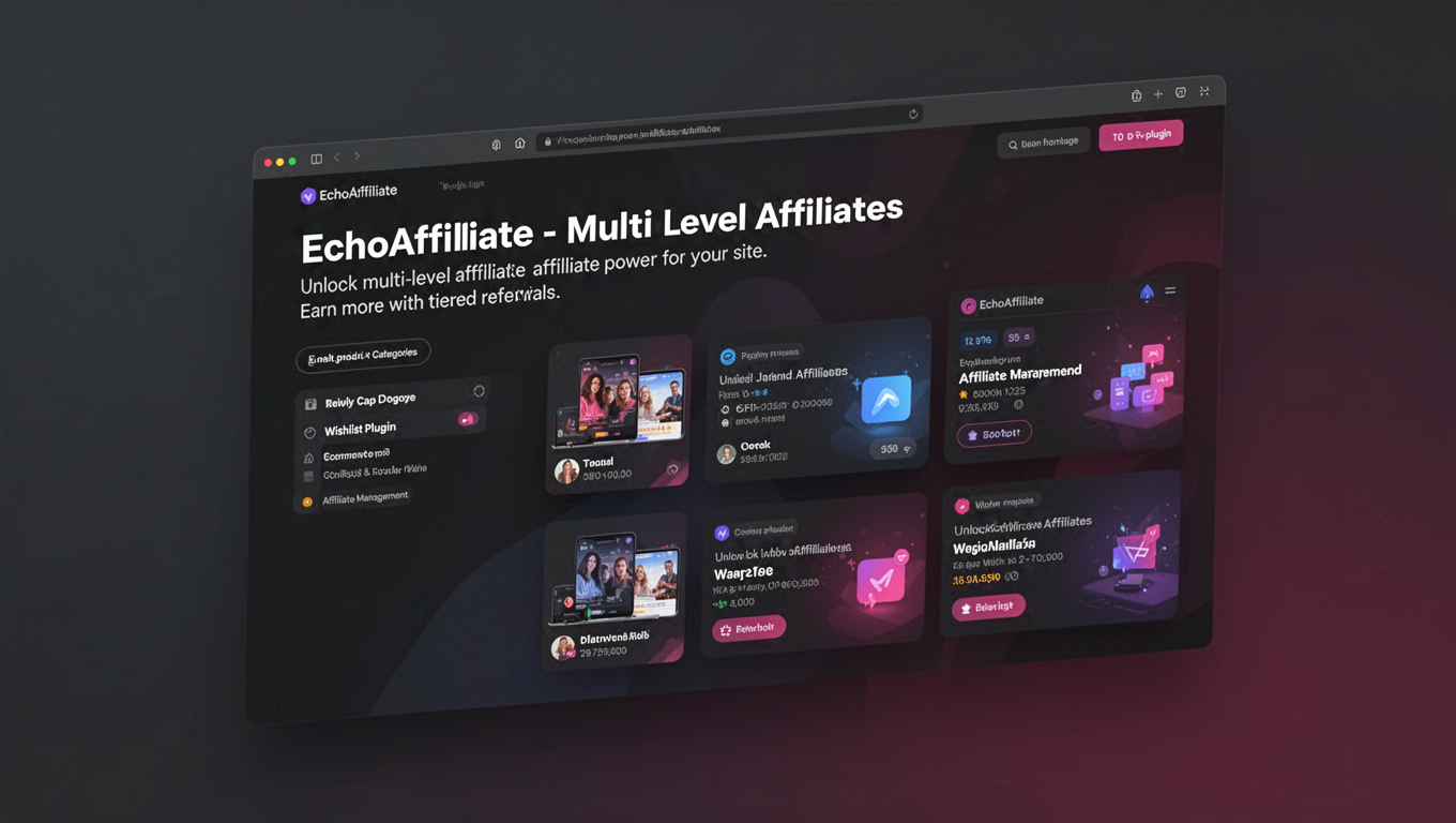 Preview of EchoAffiliate - Multi Level Affiliates