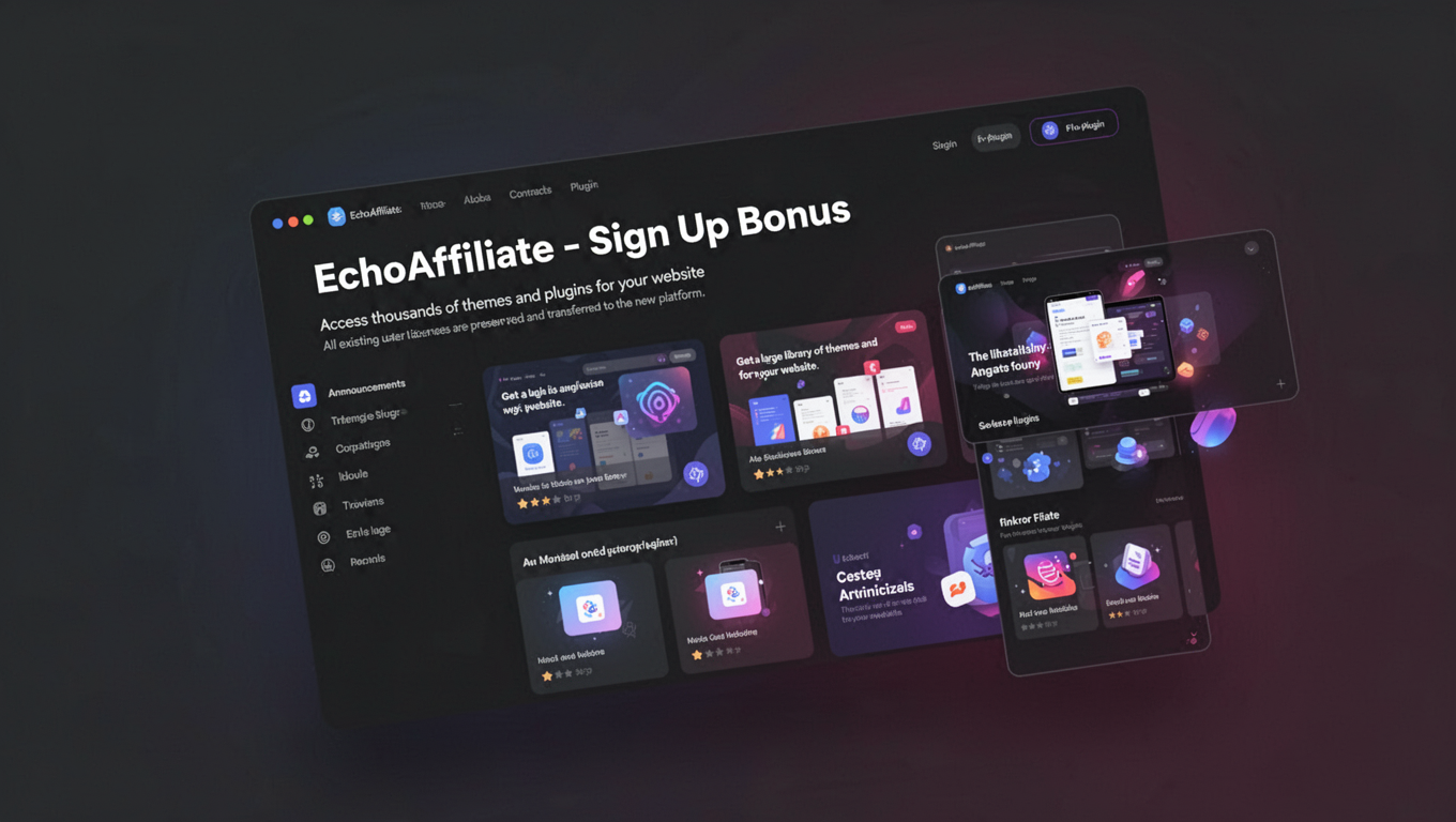 Preview of EchoAffiliate - Sign Up Bonus