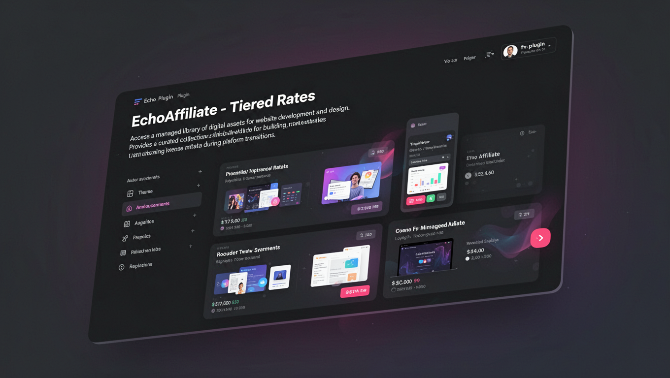Preview of EchoAffiliate - Tiered Rates