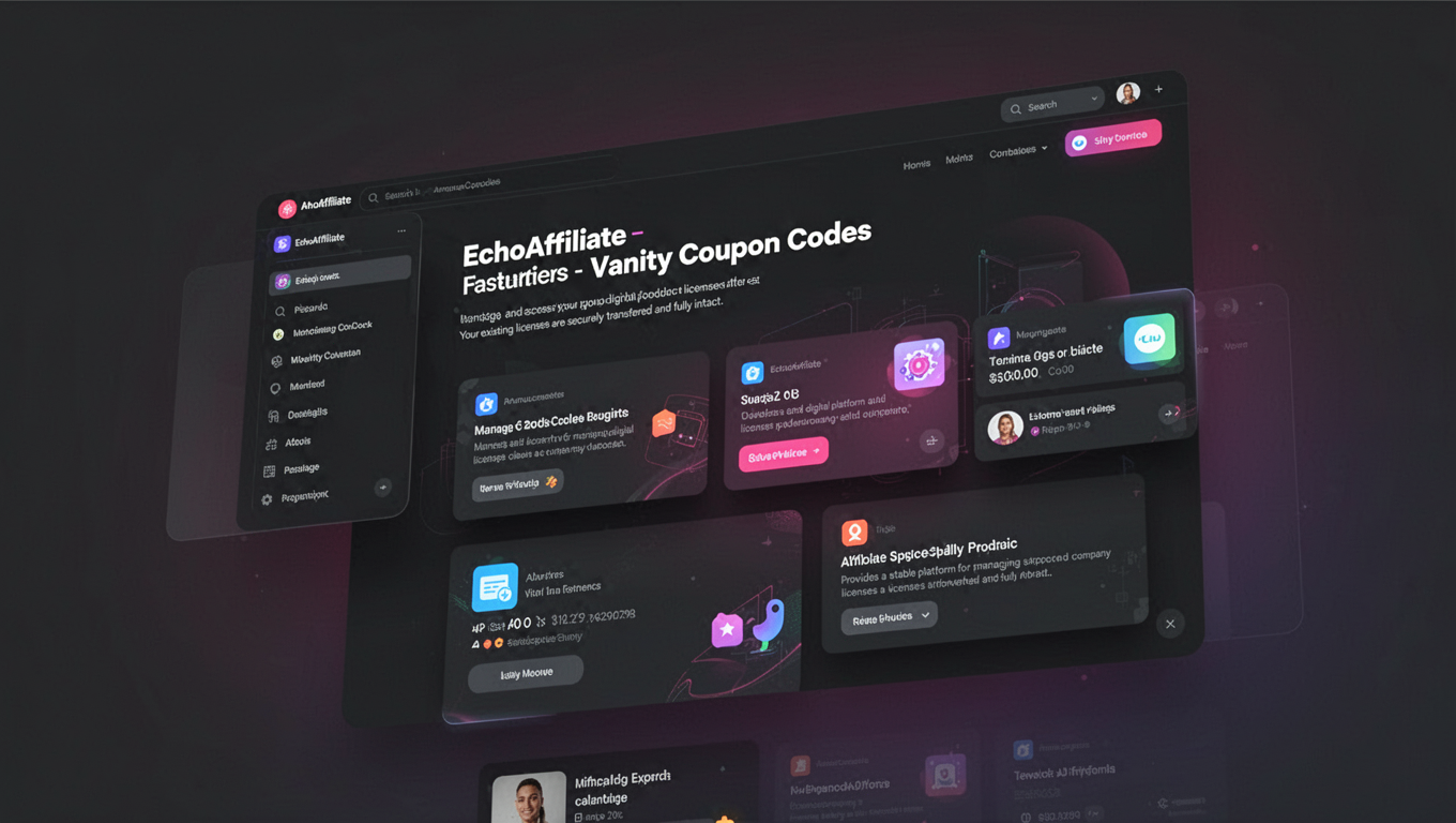 Preview of EchoAffiliate - Vanity Coupon Codes