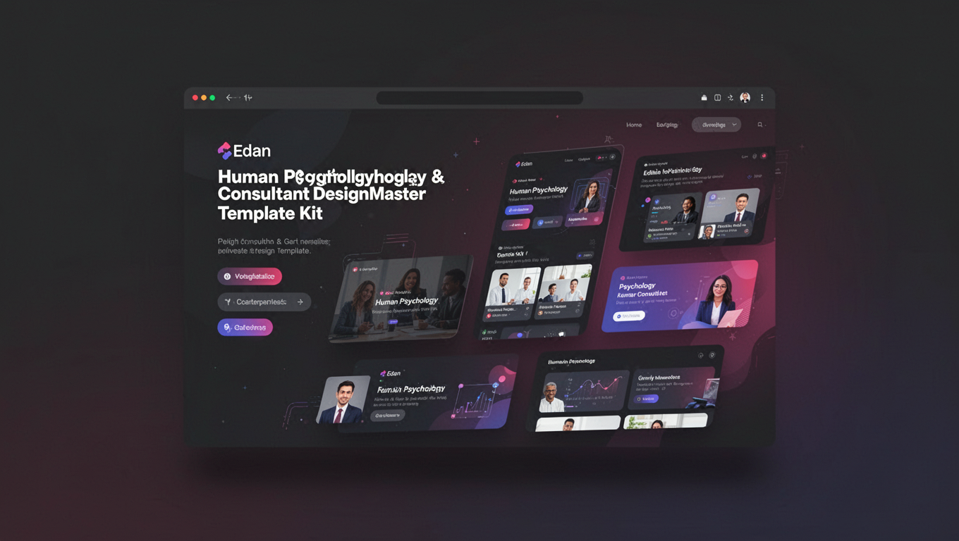 Preview of Edan - Human Psychology & Consultant DesignMaster Template Kit