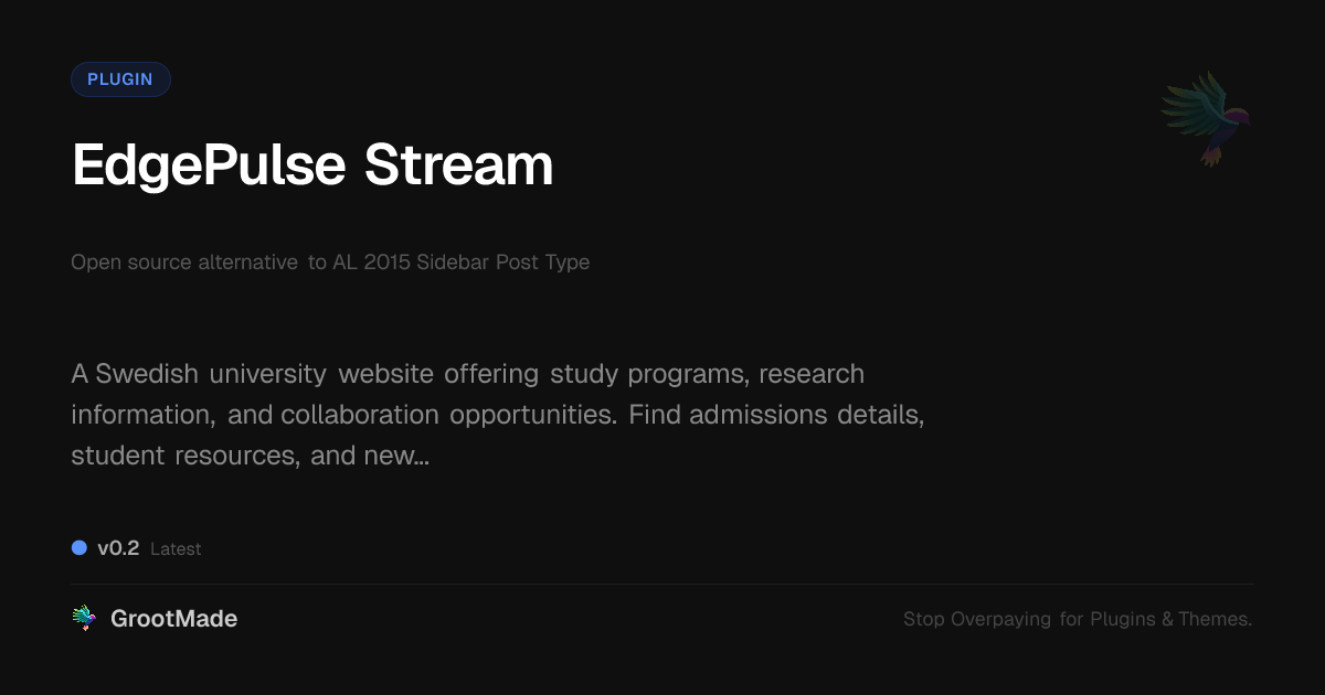 Preview of EdgePulse Stream