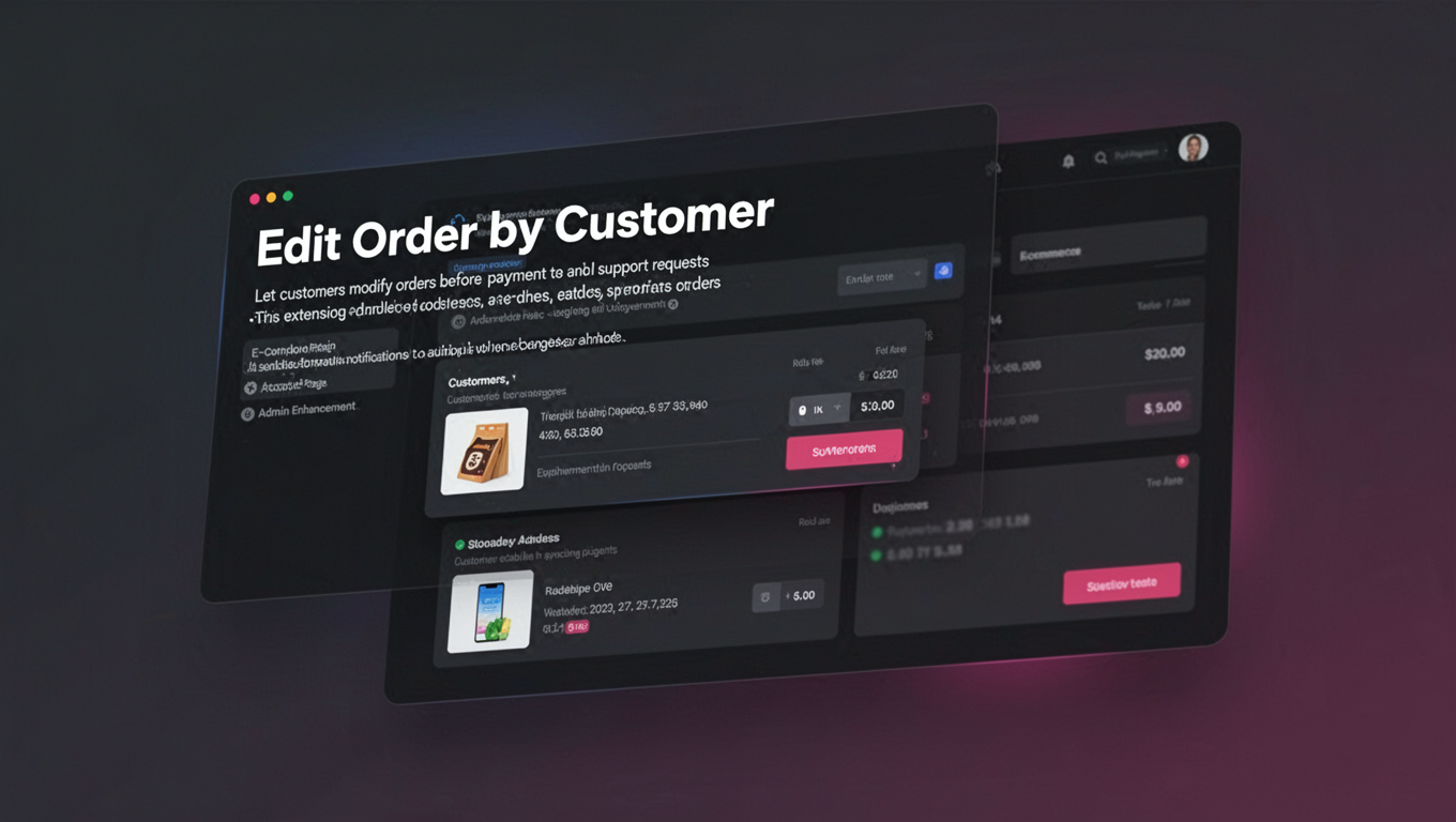 Preview of Edit Order by Customer