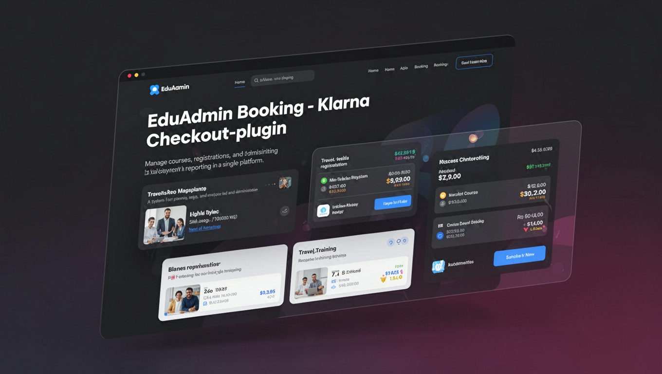 Preview of EduAdmin Booking - Klarna Checkout-plugin