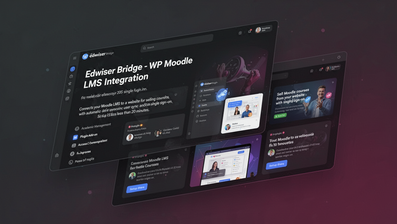Preview of Edwiser Bridge - WP Moodle LMS Integration