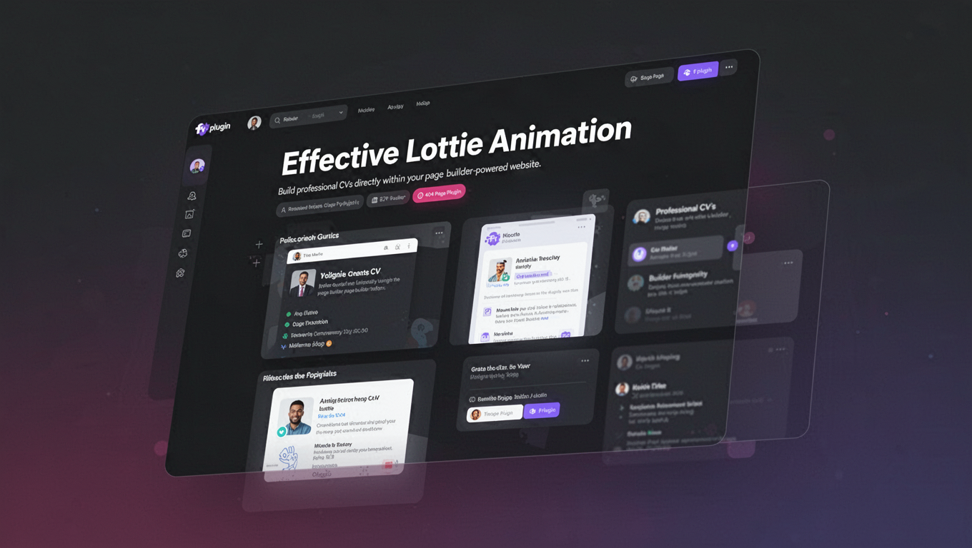 Preview of Effective Lottie Animation