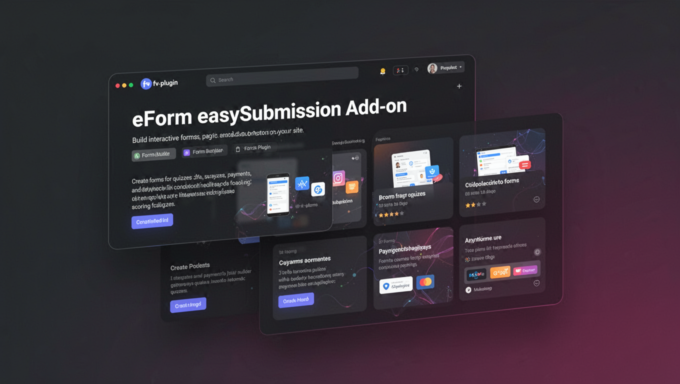 Preview of eForm easySubmission Add-on