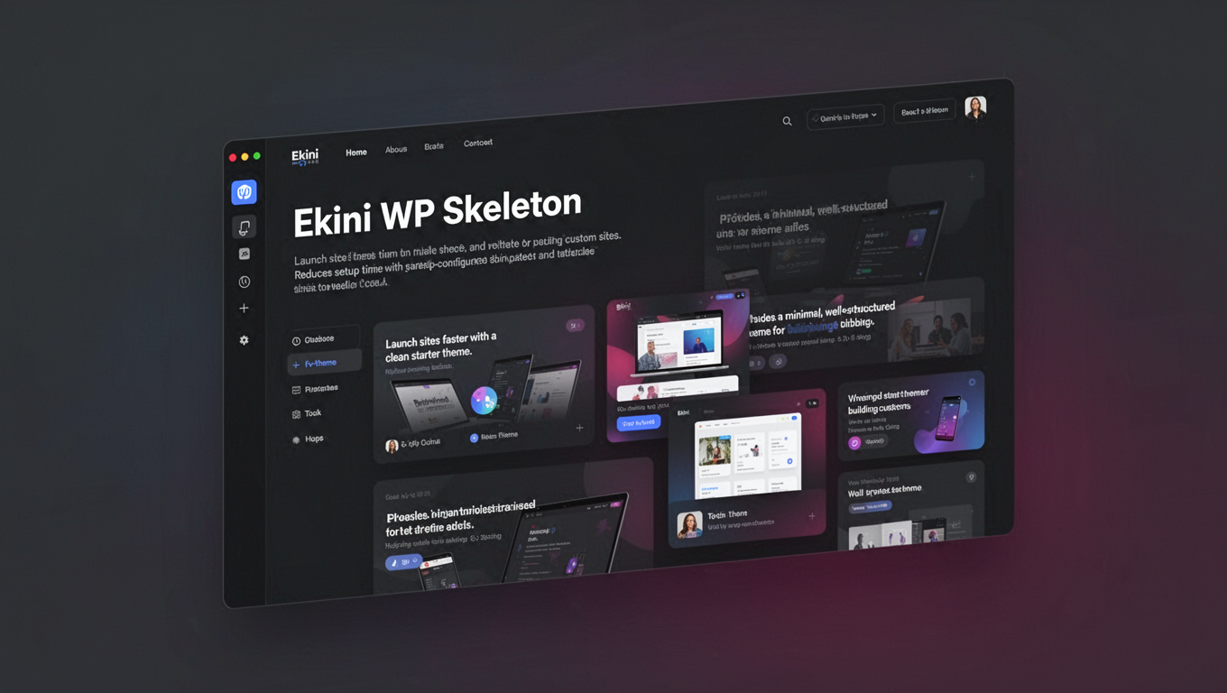 Preview of Ekini WP Skeleton