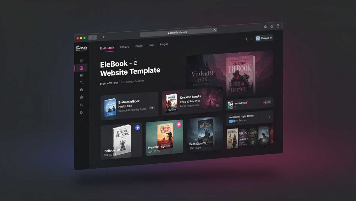 Preview of EleBook - eBook Website Template