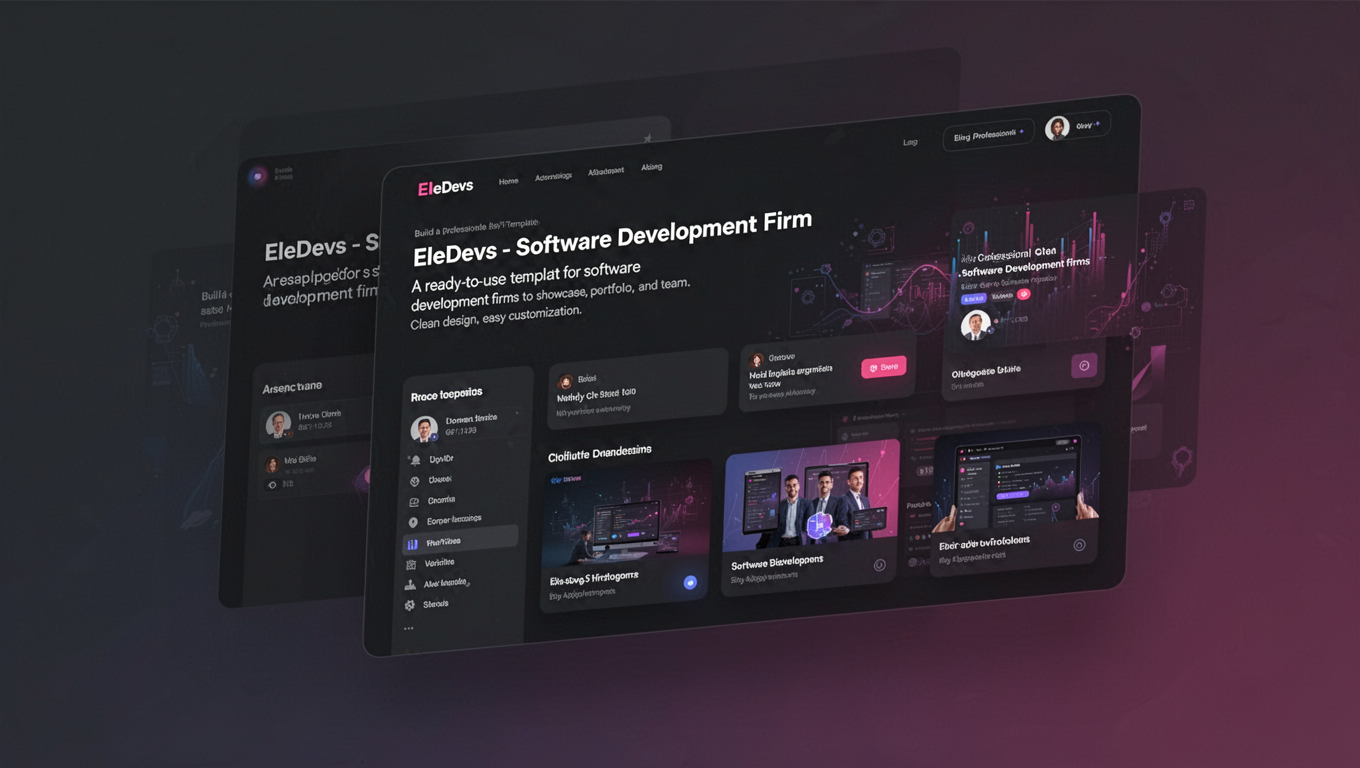 Preview of EleDevs - Software Development Firm Template