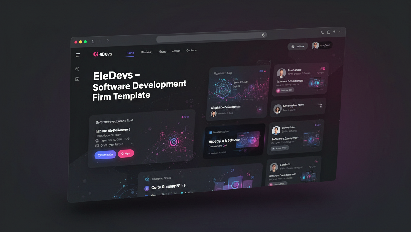 Preview of EleDevs - Software Development Firm Template