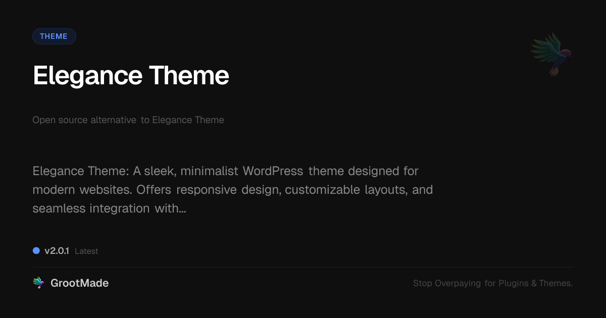 Preview of Elegance Theme