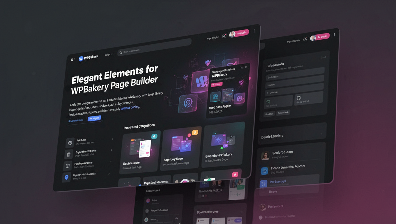 Preview of Elegant Elements for WPBakery Page Builder