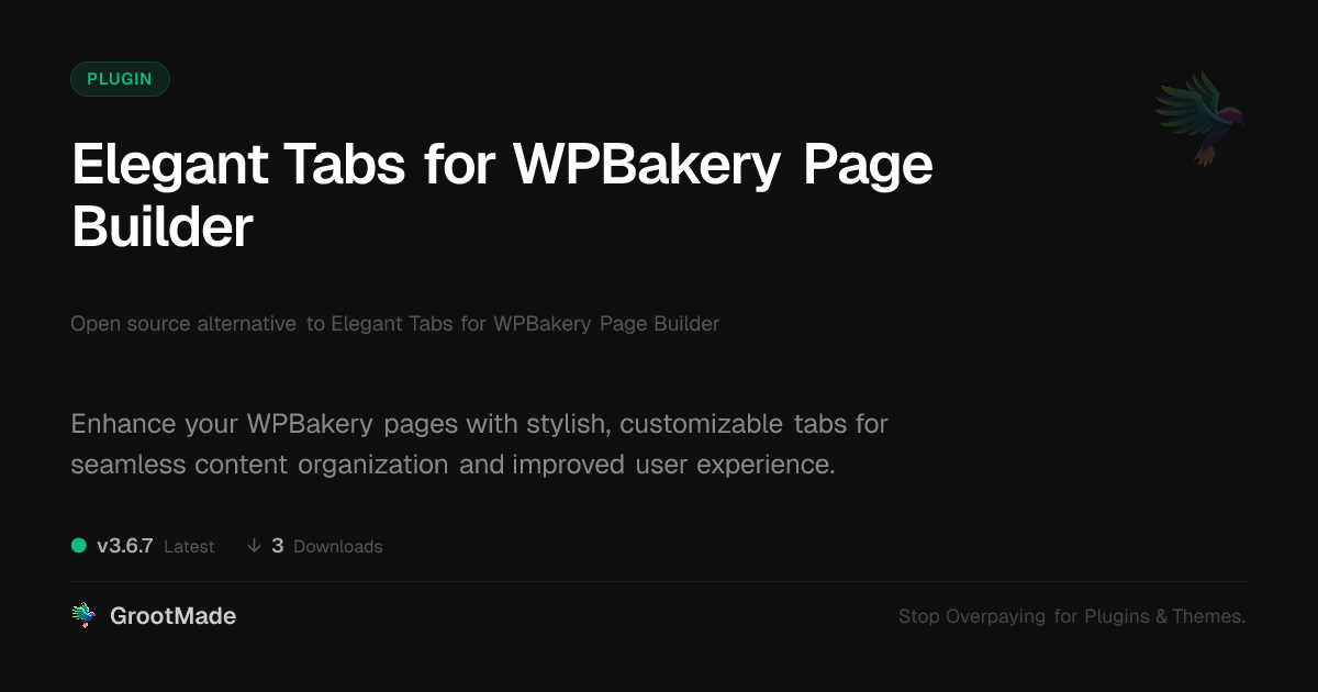Preview of Elegant Tabs for WPBakery Page Builder
