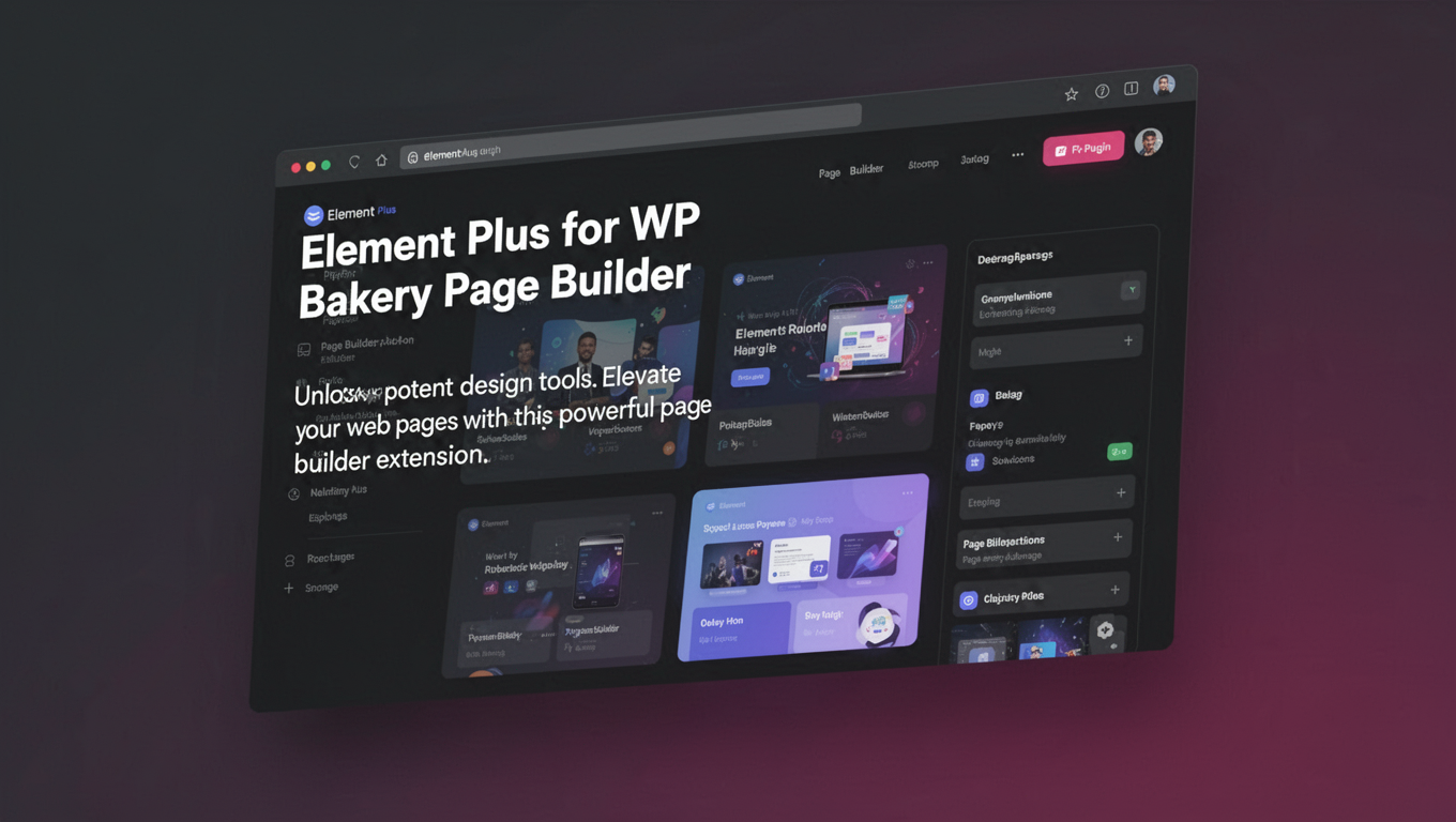 Preview of Element Plus for WP Bakery Page Builder