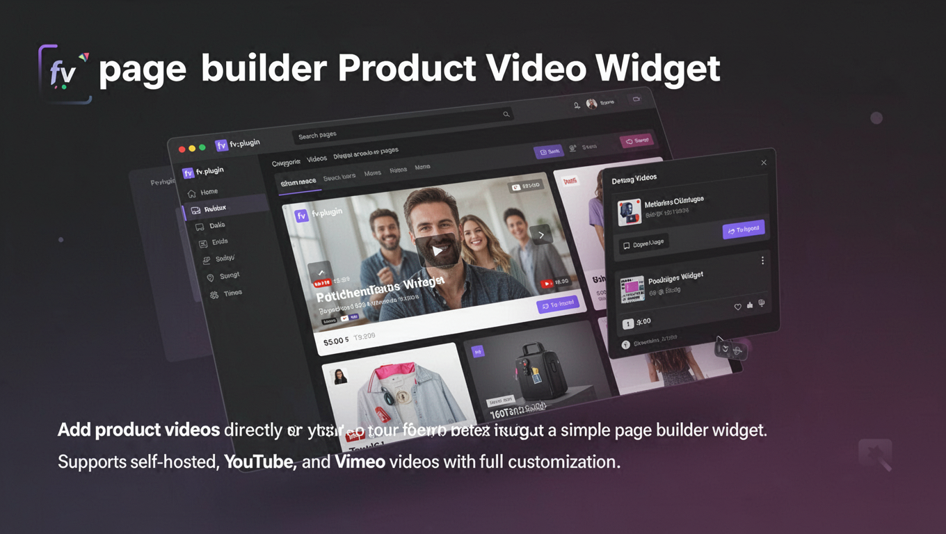 Preview of Elementor Product Video Widget