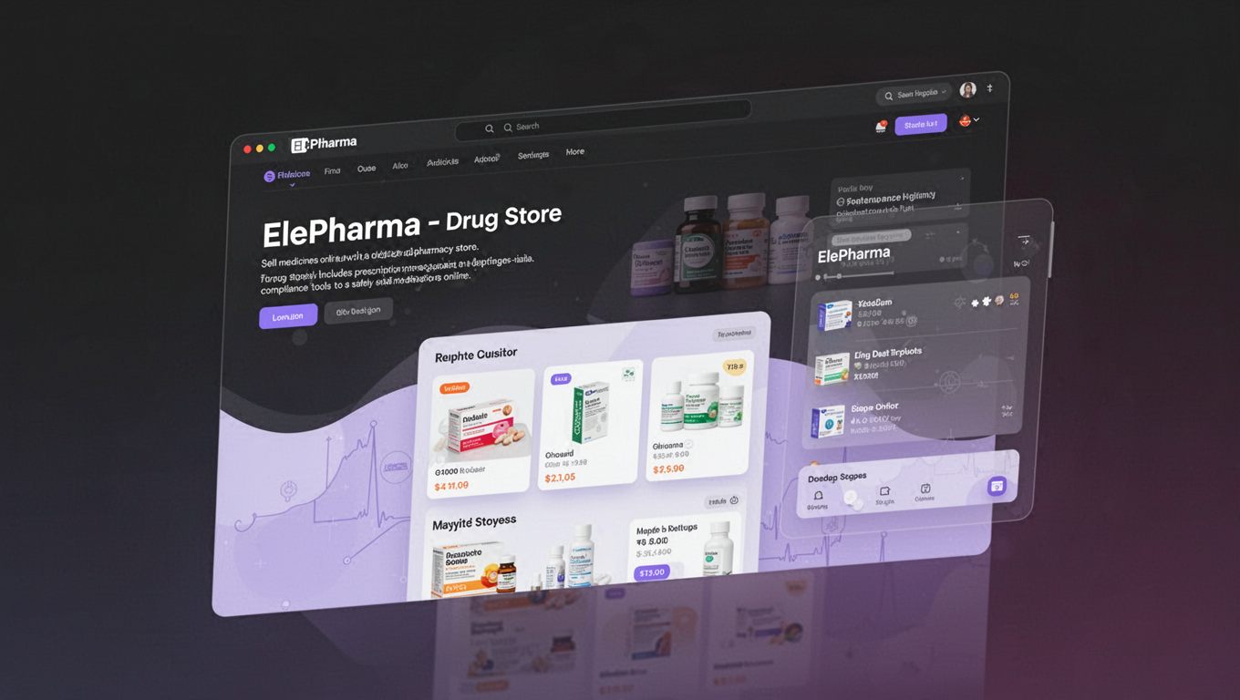 Preview of ElePharma - Drug Store eCommerce Website