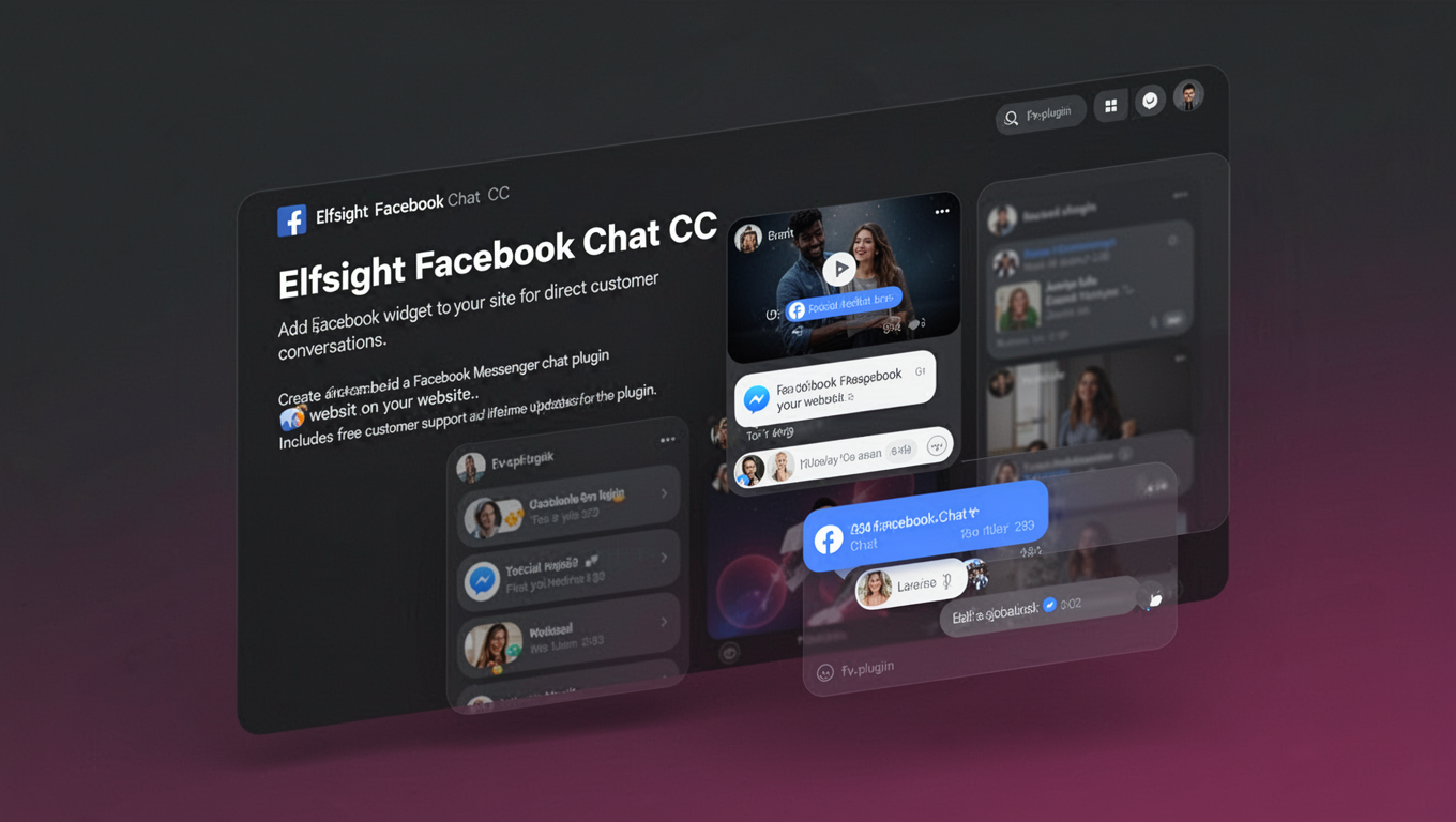 Preview of Elfsight Facebook Chat CC
