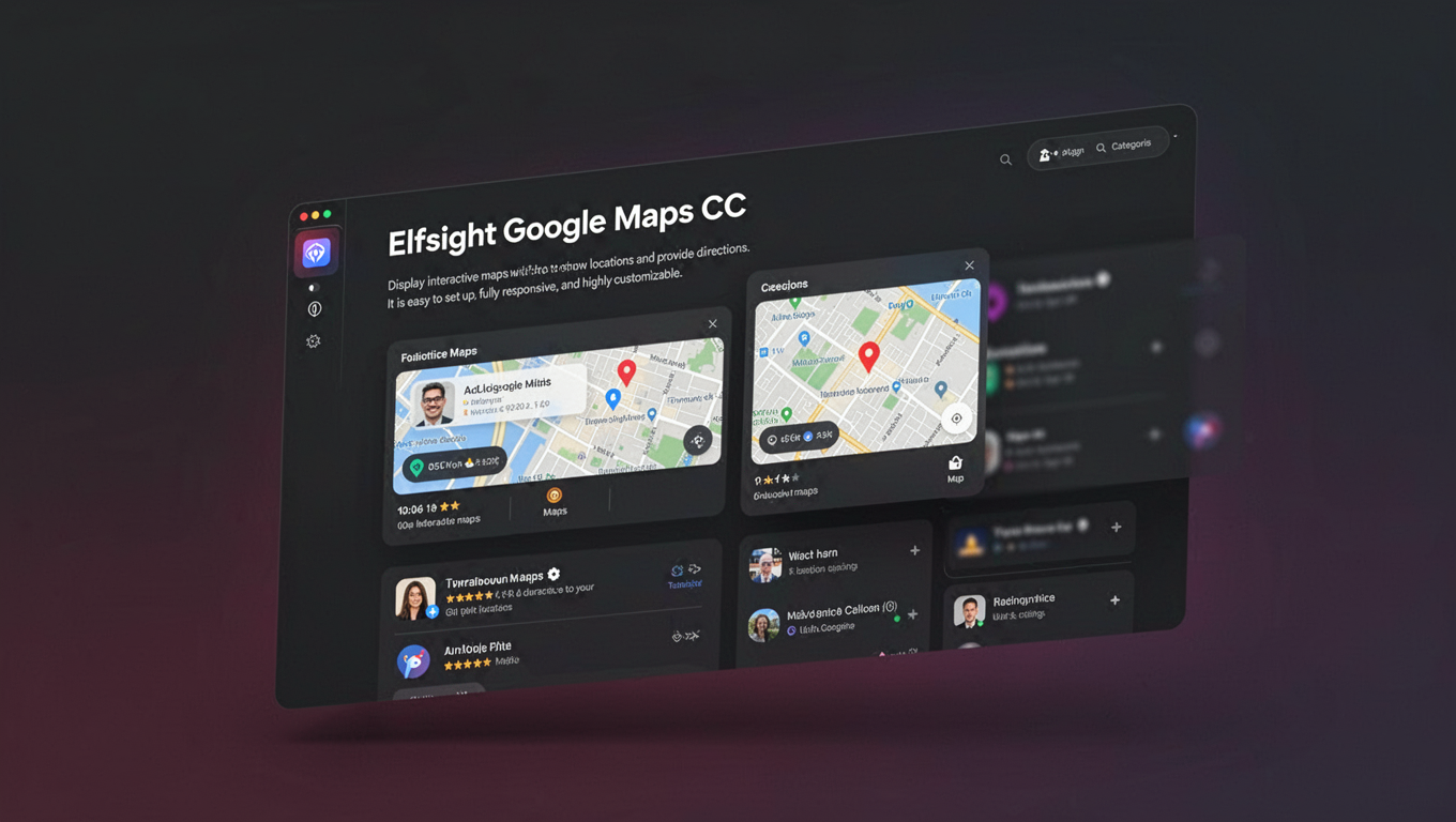 Preview of Elfsight Google Maps CC