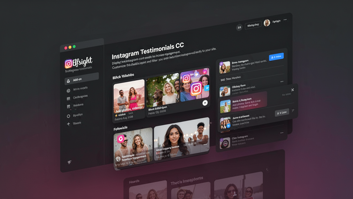 Preview of Elfsight Instagram Testimonials CC