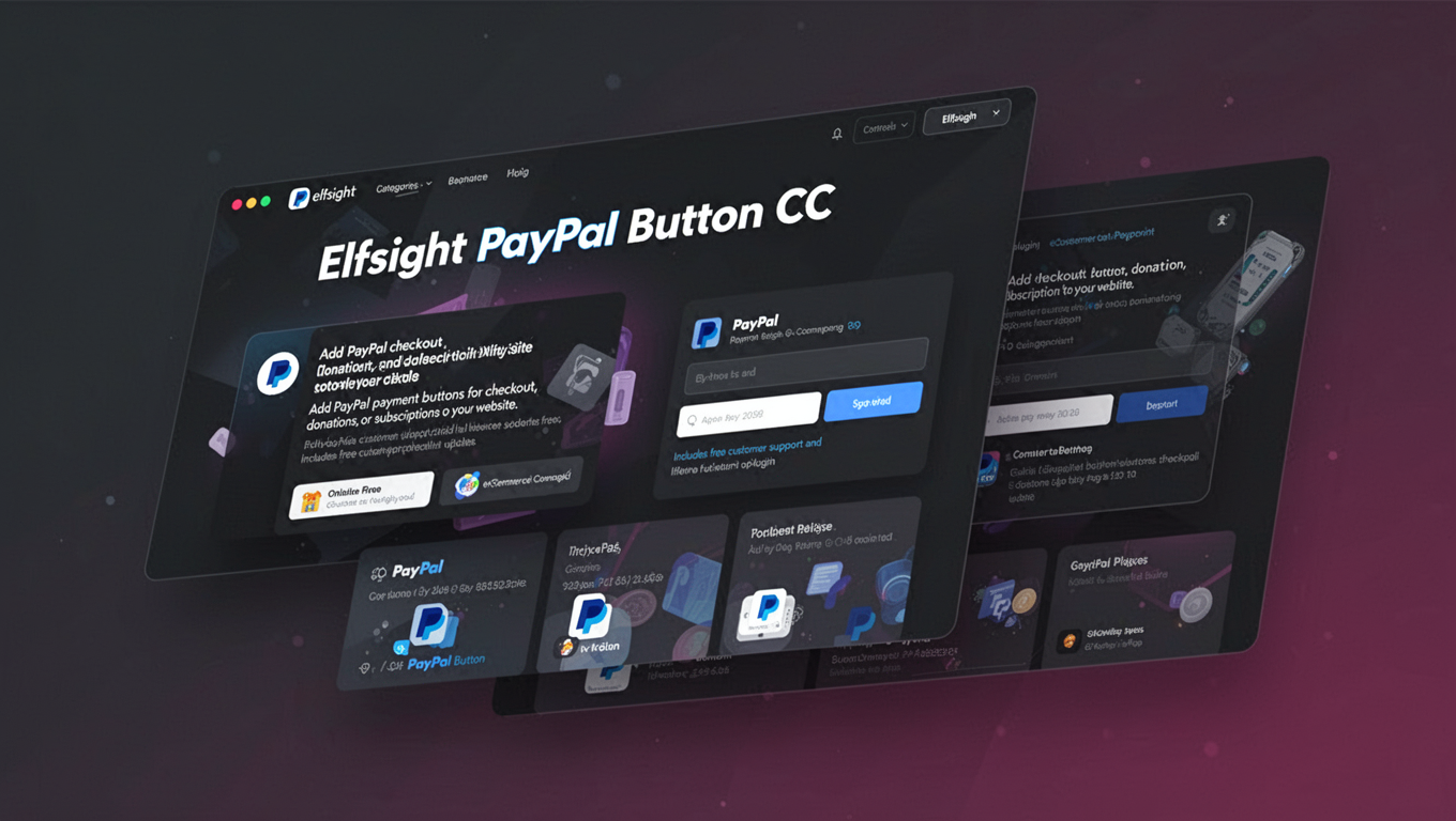 Preview of Elfsight PayPal Button CC