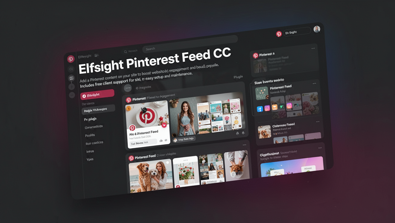 Preview of Elfsight Pinterest Feed CC