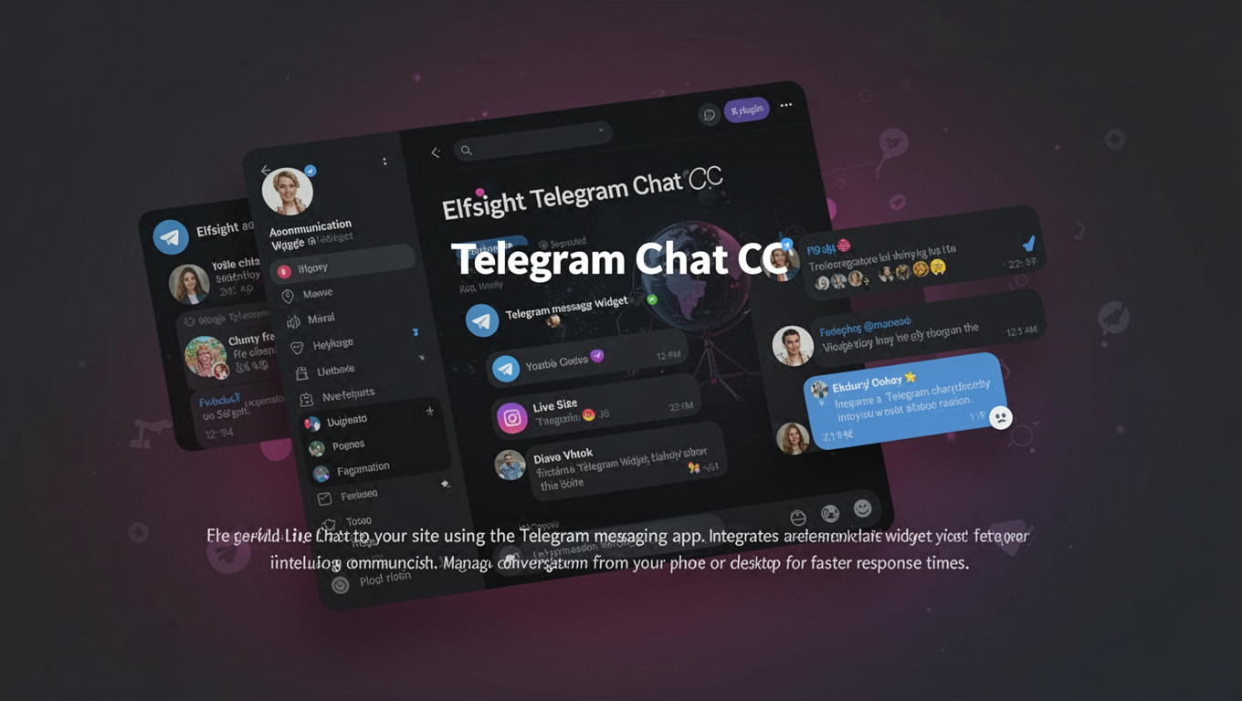Preview of Elfsight Telegram Chat CC
