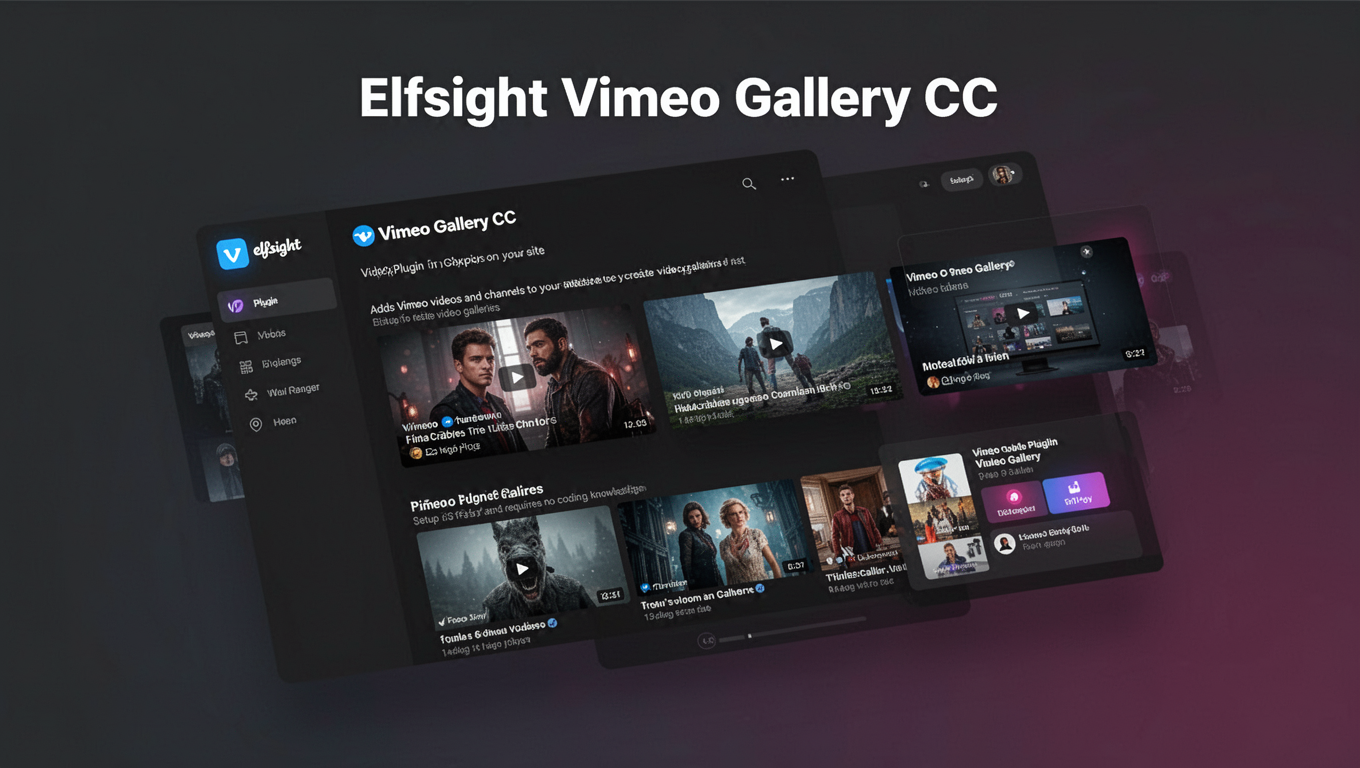 Preview of Elfsight Vimeo Gallery CC