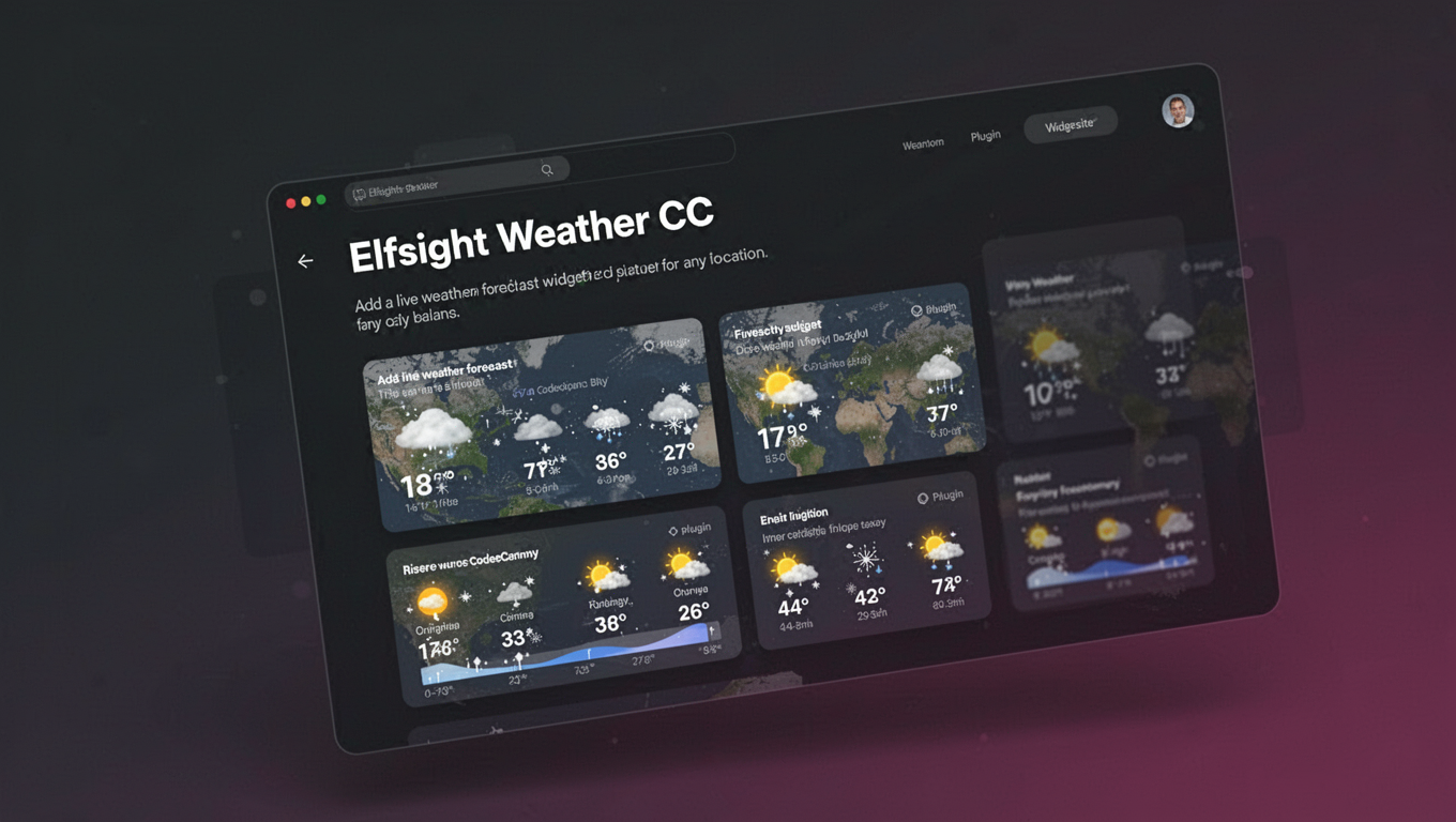 Preview of Elfsight Weather CC