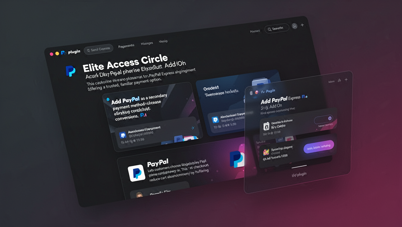 Preview of Elite Access Circle - Add PayPal Express Add On