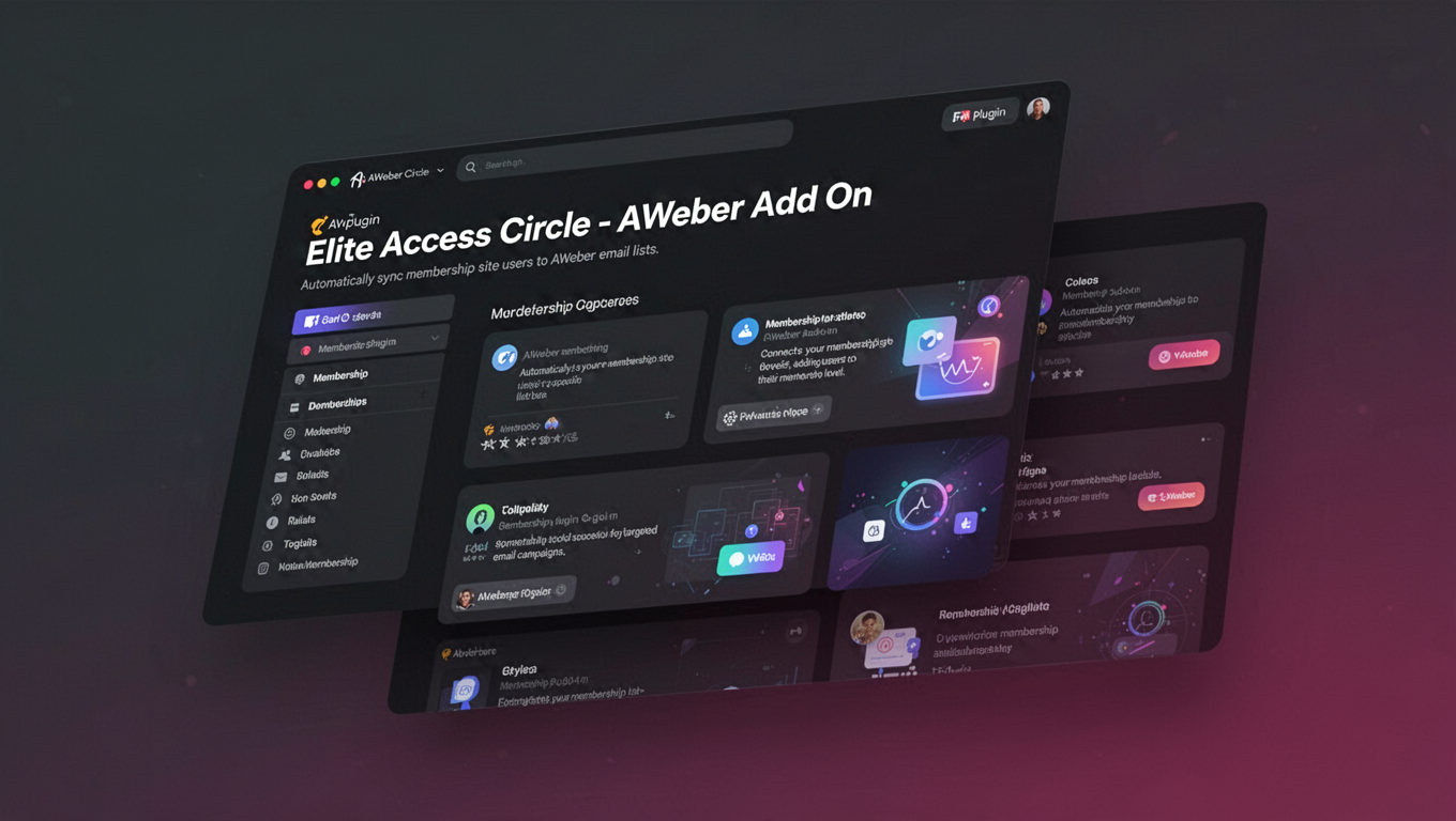 Preview of Elite Access Circle - AWeber Add On