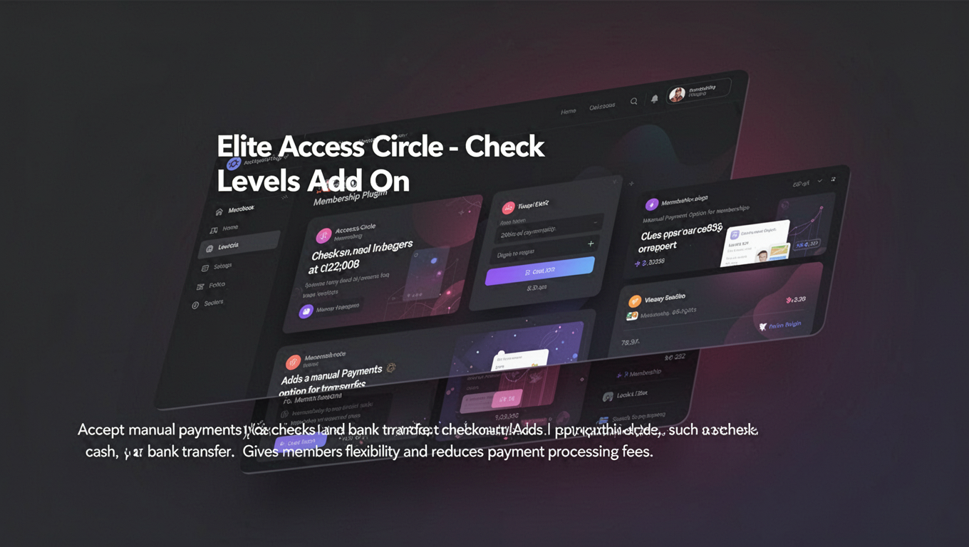 Preview of Elite Access Circle - Check Levels Add On