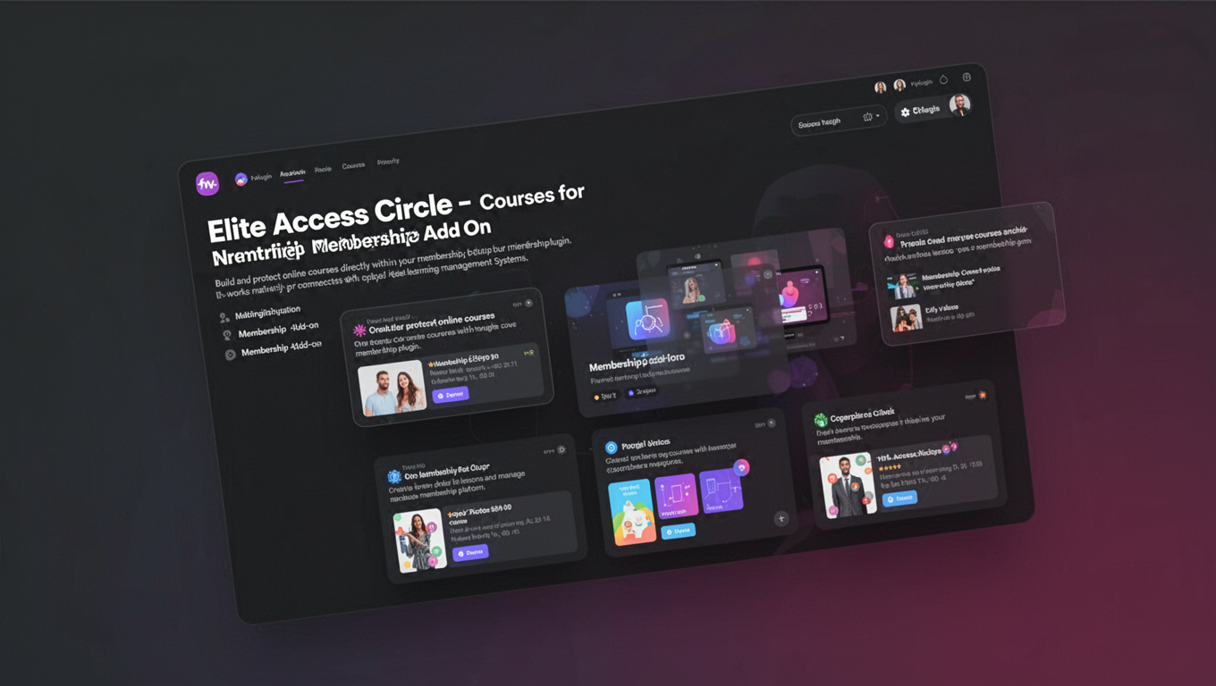 Preview of Elite Access Circle - Courses for Membership Add On