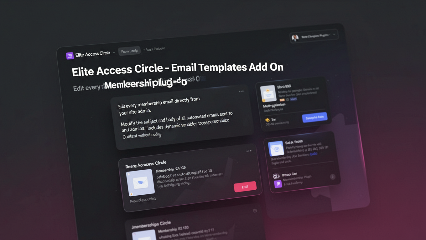 Preview of Elite Access Circle - Email Templates Add On